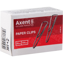 СКРЕПКИ ТРЕУГОЛЬНЫЕ С ЗАГИБОМ НИКЕЛИРОВАННЫЕ AXENT 4105-A, 25 ММ, 100 ШТУК СКРЕПКИ ТРЕУГОЛЬНЫЕ С ЗАГИБОМ НИКЕЛИРОВАННЫЕ AXENT 4105-A, 25 ММ, 100 ШТУК