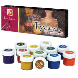 ГУАШЬ 12 ЦВЕТОВ 20МЛ ЛЮКС 14С 1038-08 ЛУЧ ГУАШЬ 12 ЦВЕТОВ 20МЛ ЛЮКС 14С 1038-08 ЛУЧ