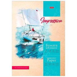 ПАПКА ДЛЯ АКВАРЕЛИ 200Г/М²10 ЛИСТОВ А3 HATBER