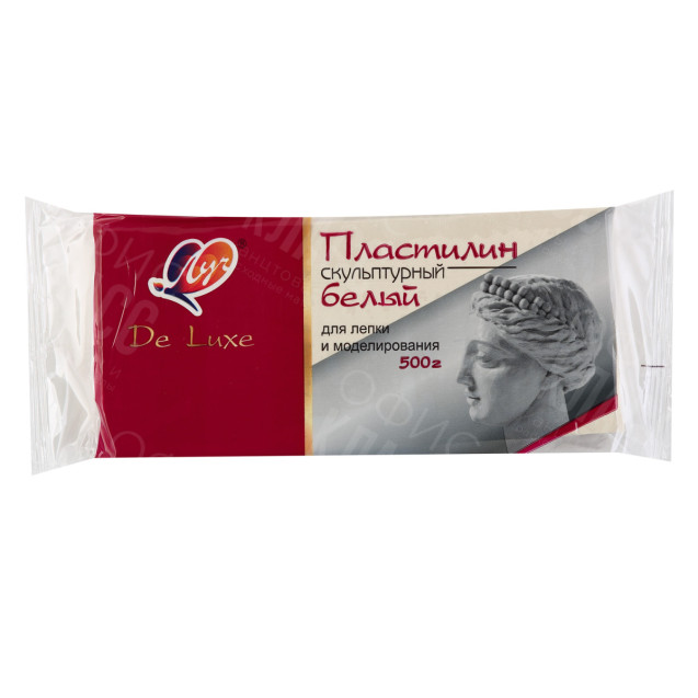 ПЛАСТИЛИН СКУЛЬПТУРНЫЙ 500Г ЛУЧ СЕРЫЙ