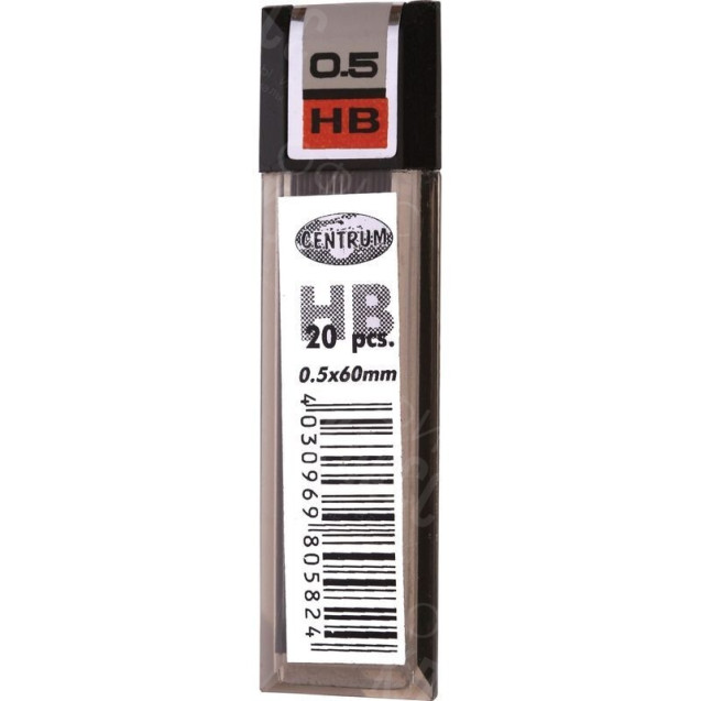 ГРИФЕЛИ Д/МЕХ КАРАНД 0.5ММ 20/У НВ CENTR