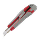 НОЖ КАНЦЕЛЯРСКИЙ AXENT 6702-A, С МЕТАЛЛИЧЕСКИМИ НАПРАВЛЯЮЩИМИ, РЕЗИНОВЫЕ ВСТАВКИ, ЛЕЗВИЕ 18 ММ