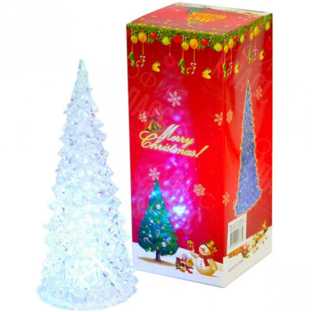 ЕЛКА 12–70 ПРОЗРАЧНАЯ LED 17 СМ