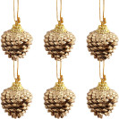 НАБОР ЕЛОЧНЫХ УКРАШЕНИЙ "ШИШКИ" 6ШТ HL22CF-230