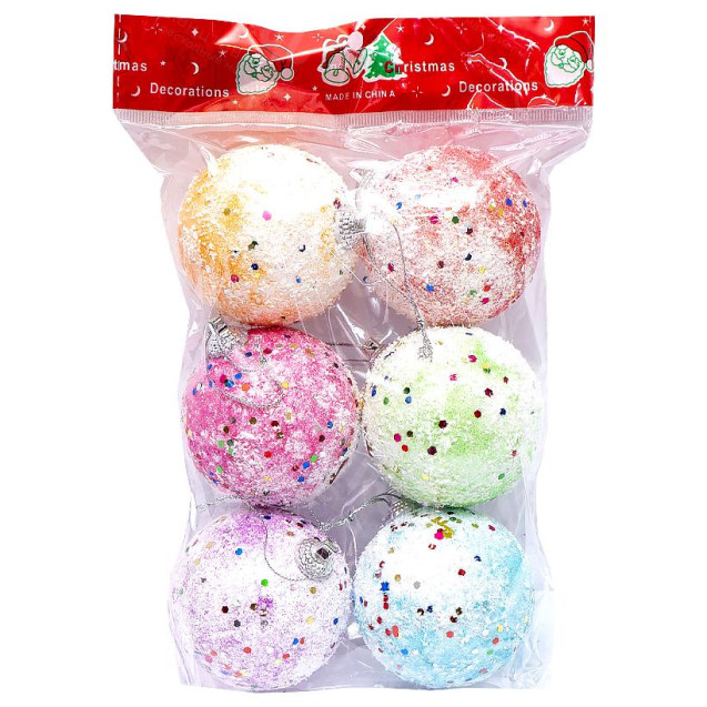 НАБОР ИГРУШЕК ЕЛОЧНЫХ "ШАРЫ" 6 ШТ D5.5СМ 6 ШТ ACF22110-6