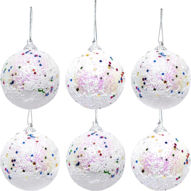 НАБОР ИГРУШЕК ЕЛОЧНЫХ "ШАРЫ" 6 ШТ D5.5СМ ACF22121-6