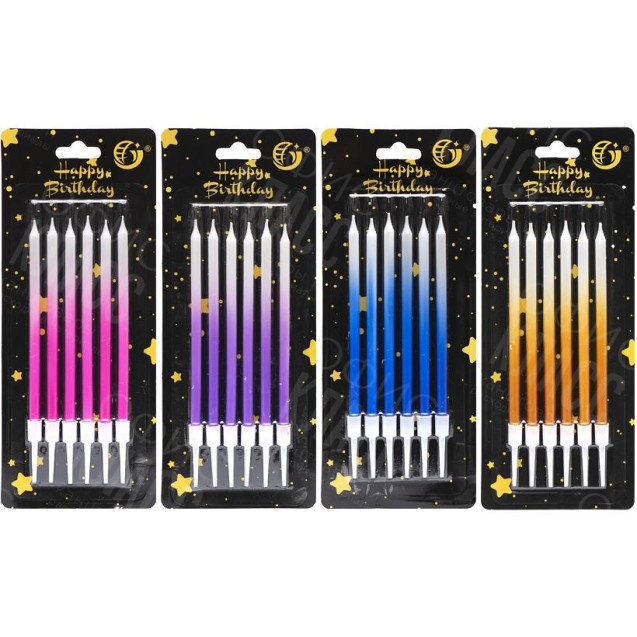 НАБОР СВЕЧЕЙ ДЛЯ ТОРТА 6ШТ JY-1059