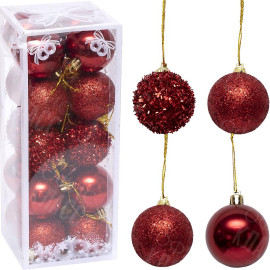 НАБОР ШАРОВ 20ШТ D5СМ ZAF23042 КРАСНЫЙ