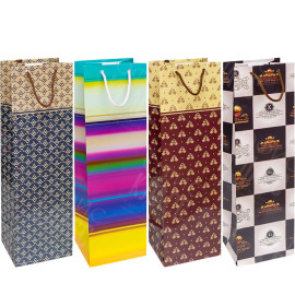 ПАКЕТ ЦВЕТНОЙ "БУТЫЛКА" 12Х39Х9 СМ 7011