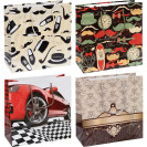 ПАКЕТ ЦВЕТНОЙ КВАДРАТ "МУЖСКОЙ" 24Х24Х10 СМ 4030