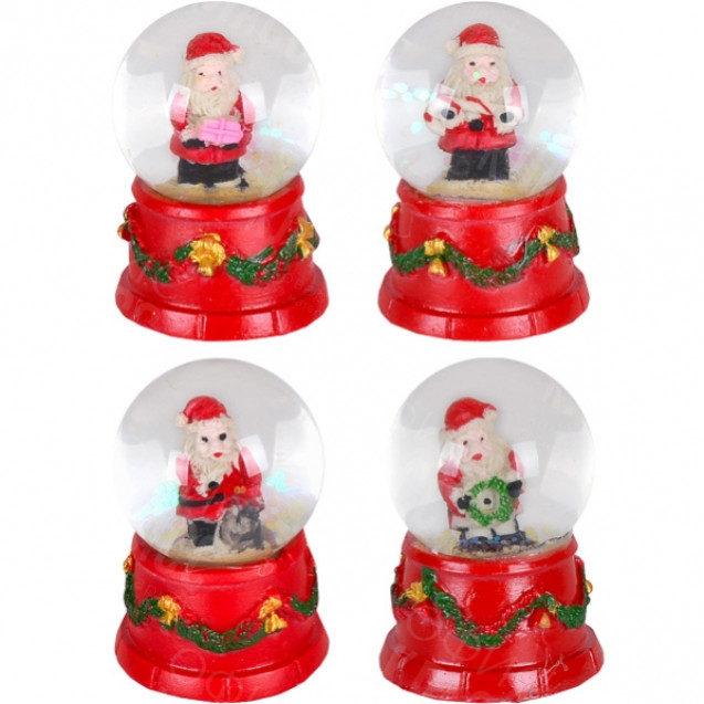 ШАР МЕТЕЛЬ 67–2 «ДЕД МОРОЗ, СНЕГОВИК»  45  ММ СВЕТИТСЯ