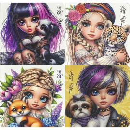 БЛОКНОТ 120*120ММ "FRESH" 48Л. ЧИСТЫЙ ЛИСТ 70Г/М2, ТВЕРДАЯ ОБЛ. 9810/-11/-12/-13