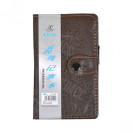 БЛОКНОТ 14,5×8,5  СМ С РУЧКОЙ В ОБЛОЖКЕ КОЖ/ЗАМ, КЛЕТКА 8060