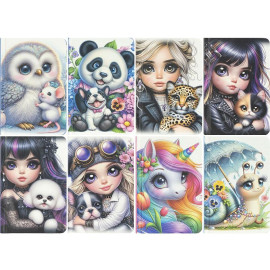 БЛОКНОТ 140*95ММ "FRESH" 64Л. ЧИСТЫЙ ЛИСТ 60Г/М2, ТВЕРДАЯ ОБЛ. 9814-9821