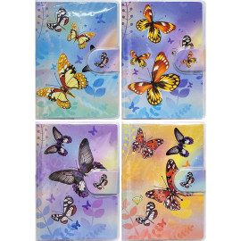 БЛОКНОТ А7 НА ЛИПУЧКЕ 7,5*10,5СМ МЯГКИЙ ПЕРЕПЛЕТ 1500-4 ЛИНИЯ