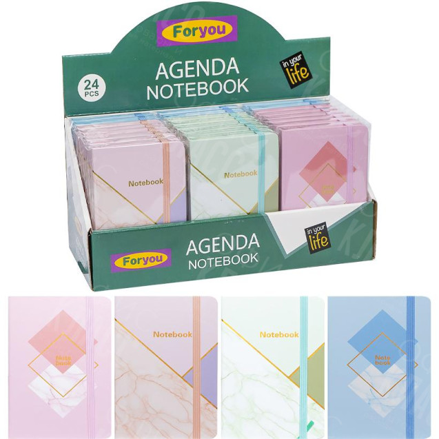 БЛОКНОТ А7 НА РЕЗИНКЕ 7,5*10,5СМ 80Л. ТВЕРДЫЙ ПЕРЕПЛЕТ 5701-6 ЛИНИЯ