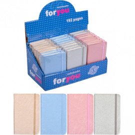 БЛОКНОТ НА РЕЗИНКЕ 14×9  СМ ТВЕРДЫЙ ПЕРЕПЛЕТ, КОЖ/ЗАМ 5602–18