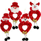 УКРАШЕНИЕ-ИГРУШКА ЕЛОЧНАЯ "НОВОГОДНИЕ ПЕРСОНАЖИ С СЕРДЕЧКОМ" 20*12СМ CX25-11