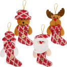 УКРАШЕНИЕ-ИГРУШКА ЕЛОЧНАЯ «САПОЖОК С ФИГУРКОЙ» 16*9СМ CX25-10