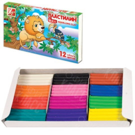 ПЛАСТИЛИН 12 ЦВЕТОВ МИНИ ZOO 19С 1272-08 ЛУЧ