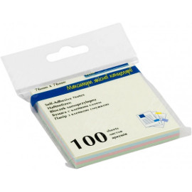 БЛОК БУМАГИ ДЛЯ ЗАМЕТОК С ЛИПКИМ СЛОЕМ BUROMAX 2312-10 76Х76ММ, 100 ЛИСТОВ