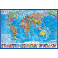 КАРТА МИРА 101Х70СМ ПОЛИТИЧЕСКАЯ 1:32М НАСТЕННАЯ БЕЗ ЛАМИНАЦИИ ГЛОБЕН
