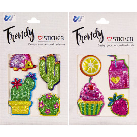 НАКЛЕЙКИ ОБЪЕМНЫЕ ДЛЯ ДЕКОРА WX- FBC