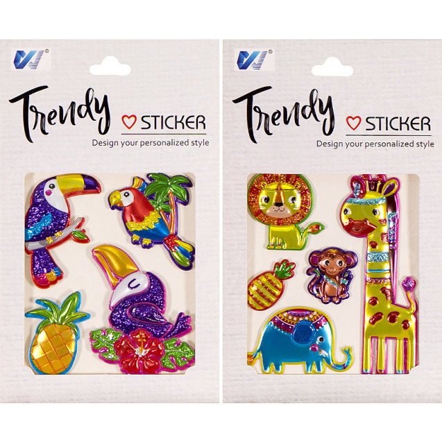 НАКЛЕЙКИ ОБЪЕМНЫЕ ДЛЯ ДЕКОРА WX- FBC