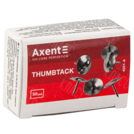 КНОПКИ AXENT 4201-A НИКЕЛИРОВАННЫЕ, 50 ШТУК