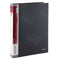 ПАПКА НА 4-Х КОЛЬЦАХ AXENT 1208-03-A, А4, 35 ММ, СЕРАЯ