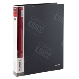 ПАПКА НА 4-Х КОЛЬЦАХ AXENT 1208-03-A, А4, 35 ММ, СЕРАЯ