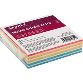 БУМАГА ДЛЯ ЗАМЕТОК AXENT ELITE "COLOR” 8025-A, 90Х90Х20 ММ, ПРОКЛЕЕННАЯ