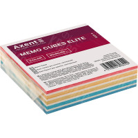 БУМАГА ДЛЯ ЗАМЕТОК AXENT ELITE "COLOR” 8025-A, 90Х90Х20 ММ, ПРОКЛЕЕННАЯ