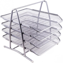 ЛОТОК 4 ОТДЕЛЕНИЯ "МЕТАЛЛ" 1086-S ГОРИЗОНТАЛЬНЫЙ СЕРЕБРО