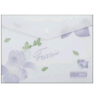 ПАПКА-КОНВЕРТ НА КНОПКЕ A5 BUROMAX ARABESKI FREESIA МАТОВЫЙ НЕПРОЗРАЧНЫЙ ПЛАСТИК