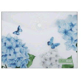 ПАПКА-КОНВЕРТ НА КНОПКЕ A5 BUROMAX ARABESKI МАТОВАЯ ПОЛУПРОЗРАЧНАЯ