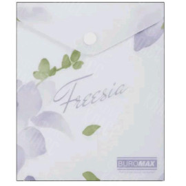 ПАПКА-КОНВЕРТ НА КНОПКЕ A6 BUROMAX ARABESKI FREESIA МАТОВЫЙ НЕПРОЗРАЧНЫЙ ПЛАСТИК BM.3922-26