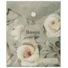ПАПКА-КОНВЕРТ НА КНОПКЕ A6 BUROMAX ARABESKI ROSES МАТОВЫЙ НЕПРОЗРАЧНЫЙ ПЛАСТИК BM.3922-20