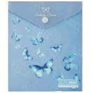 ПАПКА-КОНВЕРТ НА КНОПКЕ A6 BUROMAX ARABESKI МАТОВАЯ ПОЛУПРОЗРАЧНАЯ СИНИЙ ЭЛЕКТРИК BM.3922-45