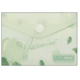 ПАПКА-КОНВЕРТ НА КНОПКЕ A7 BUROMAX ARABESKI JASMINE МАТОВЫЙ НЕПРОЗРАЧНЫЙ ПЛАСТИК BM 3923-38