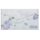 ПАПКА-КОНВЕРТ НА КНОПКЕ DL BUROMAX ARABESKI FREESIA, МАТОВЫЙ НЕПРОЗРАЧНЫЙ ПЛАСТИК