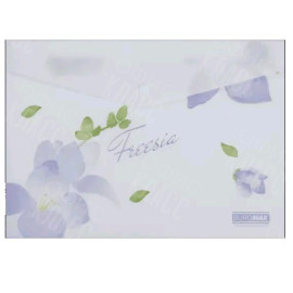 ПАПКА-КОНВЕРТ НА КНОПКЕ А4 BUROMAX ARABESKI FREESIA, МАТОВЫЙ НЕПРОЗРАЧНЫЙ ПЛАСТИК BM.3943-26