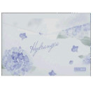 ПАПКА-КОНВЕРТ НА КНОПКЕ А4 BUROMAX ARABESKI HYDRANGEA, МАТОВЫЙ НЕПРОЗРАЧНЫЙ ПЛАСТИК BM.3943-30