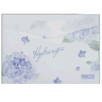 ПАПКА-КОНВЕРТ НА КНОПКЕ А4 BUROMAX ARABESKI HYDRANGEA, МАТОВЫЙ НЕПРОЗРАЧНЫЙ ПЛАСТИК BM.3943-30