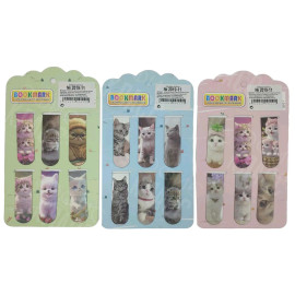 ЗАКЛАДКА-МАГНИТ /2019-11/ "КОТЯТА" (В УП.6ШТ)