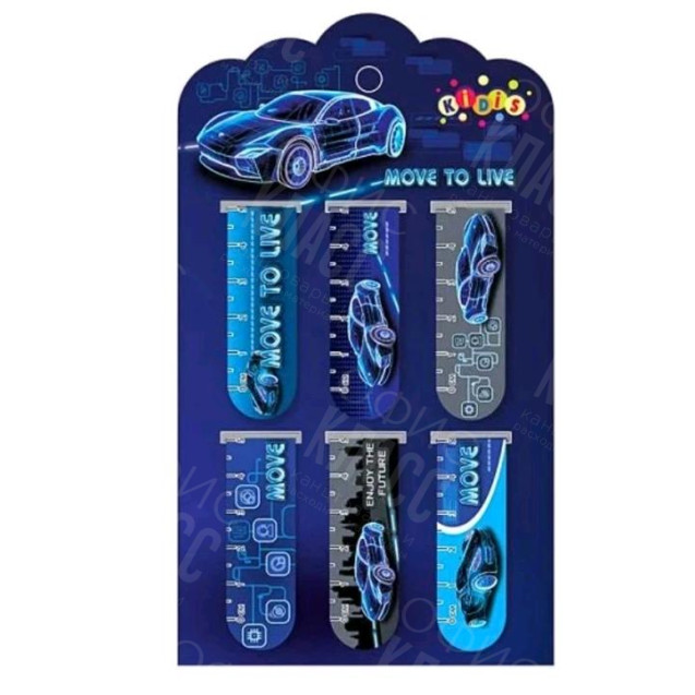 ЗАКЛАДКИ МАГНИТНЫЕ НА ПЛАНШЕТЕ MOVE TO LIVE 6 ШТ, KIDIS 13185