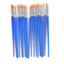 КИСТЬ НЕЙЛОН FLAT BLUE