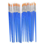 КИСТЬ НЕЙЛОН FLAT BLUE