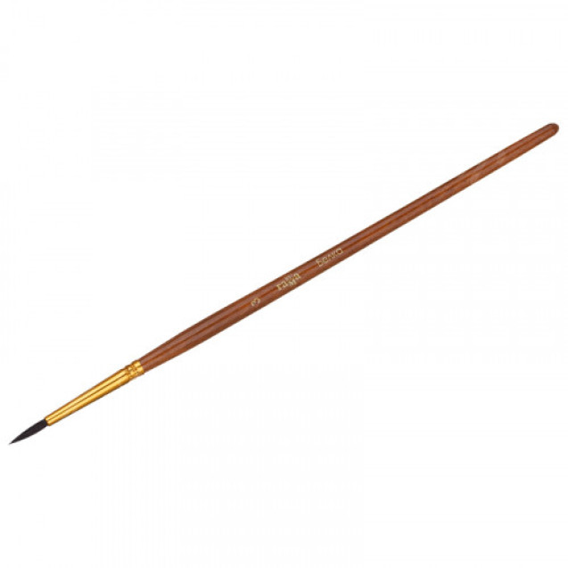 КИСТЬ БЕЛКА №3 КРУГЛАЯ ГАММА