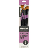 НАБОР КИСТЕЙ ХУДОЖЕСТВЕННЫХ 6ШТ "ART RANGER" С ДЛИННОЙ РУЧКОЙ 30 СМ.BR6706-1